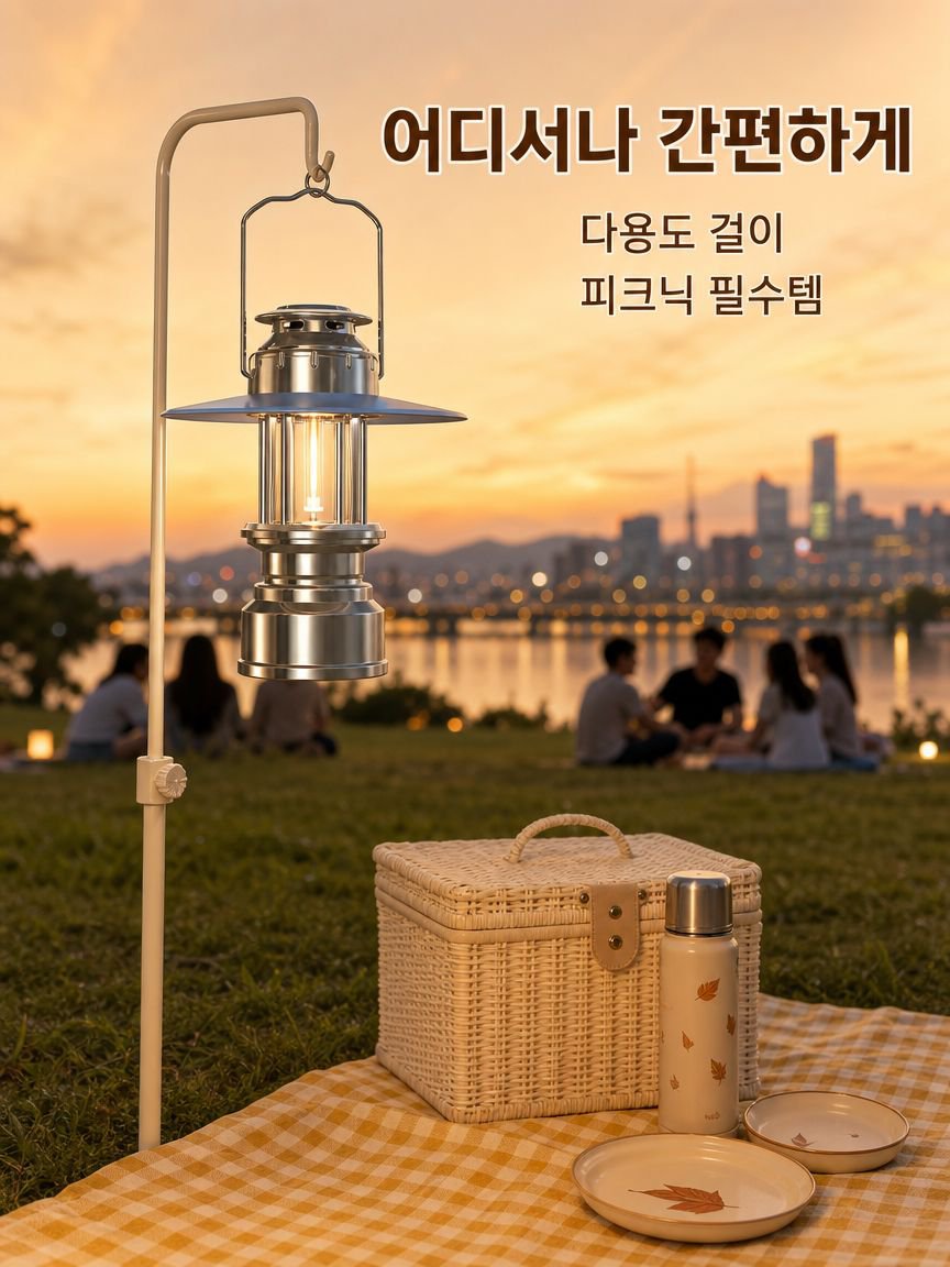 야외 캠핑 휴대용 텐트 램프 레트로 조명 비상등