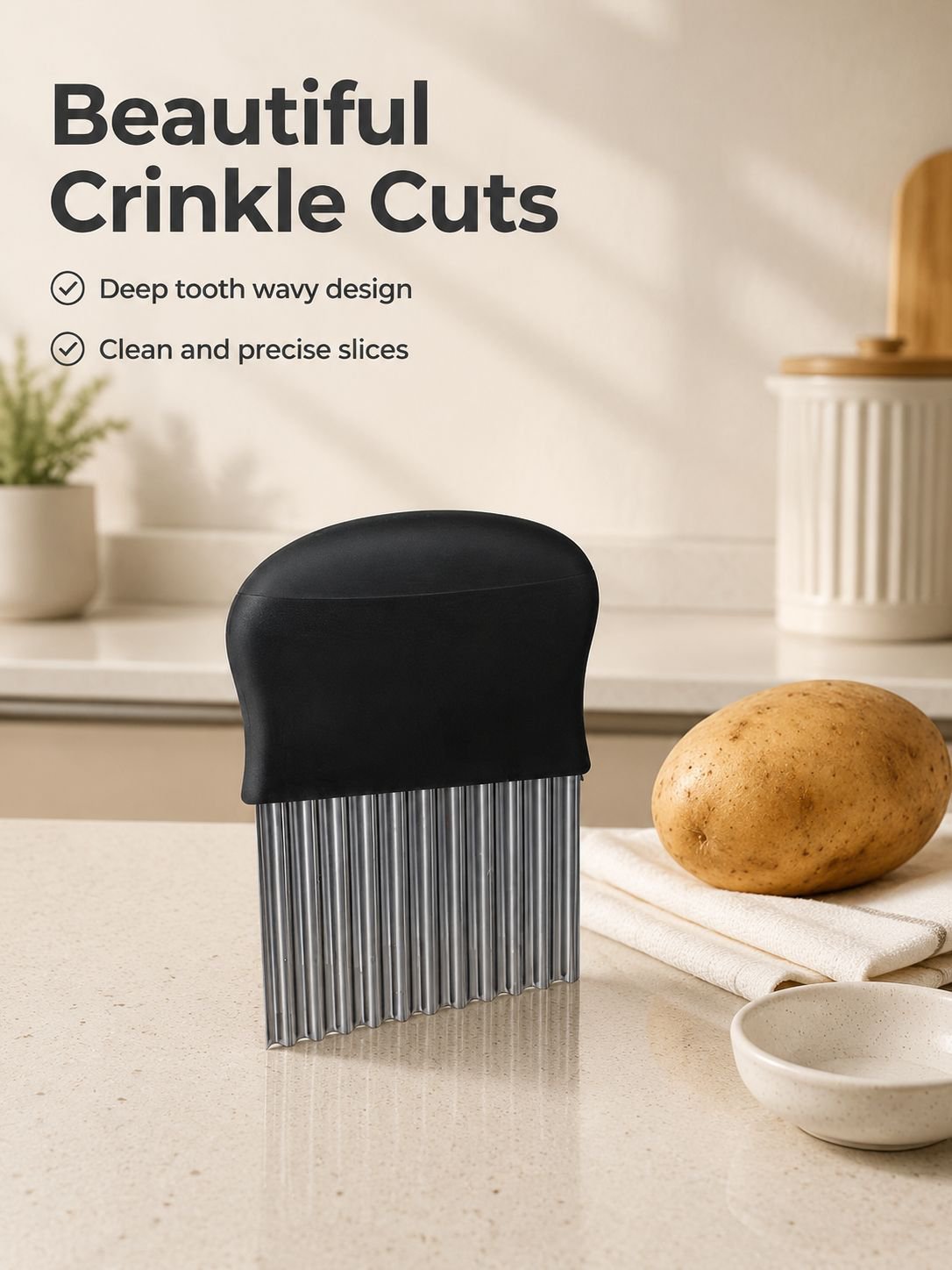 Stainless Steel Wavy Potato Cutter