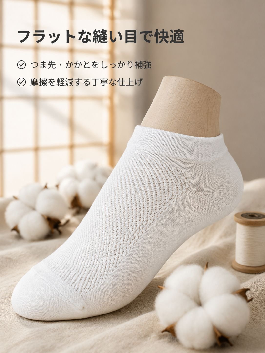 レディース純綿ソックス