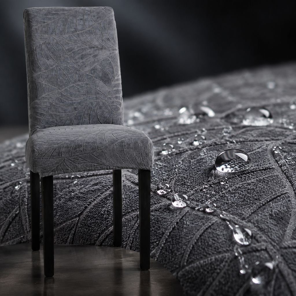 Large leaves Office chair cover Stool Protector Stretch Onepiece Jacquard Waterproof and durable Sof