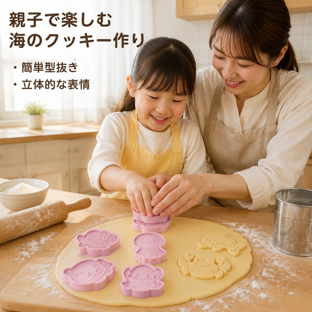 海の生き物 クッキー型セット DIY 製菓用品 ケーキ型 アイシング クッキー抜き型 家庭用