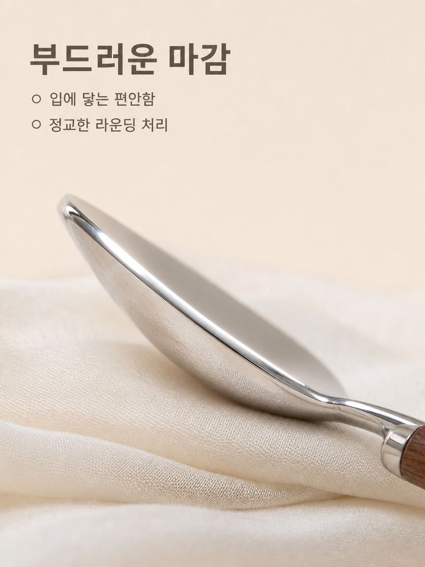 두꺼운 스테인리스 식사용 국자