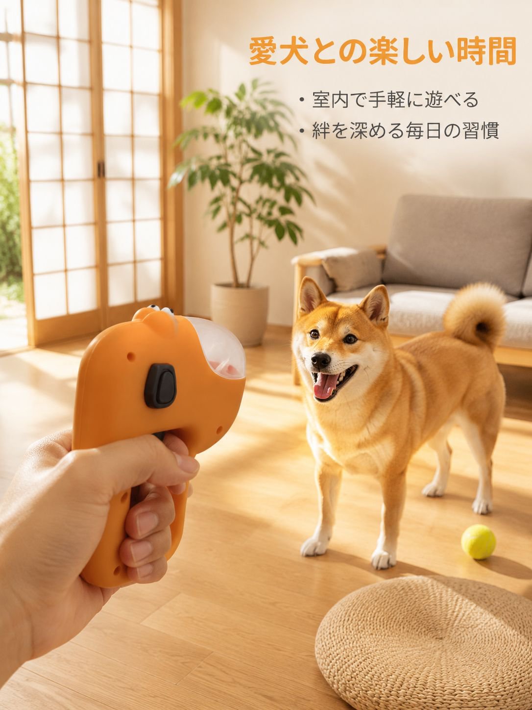 ペット犬退屈解消トレーニング器
