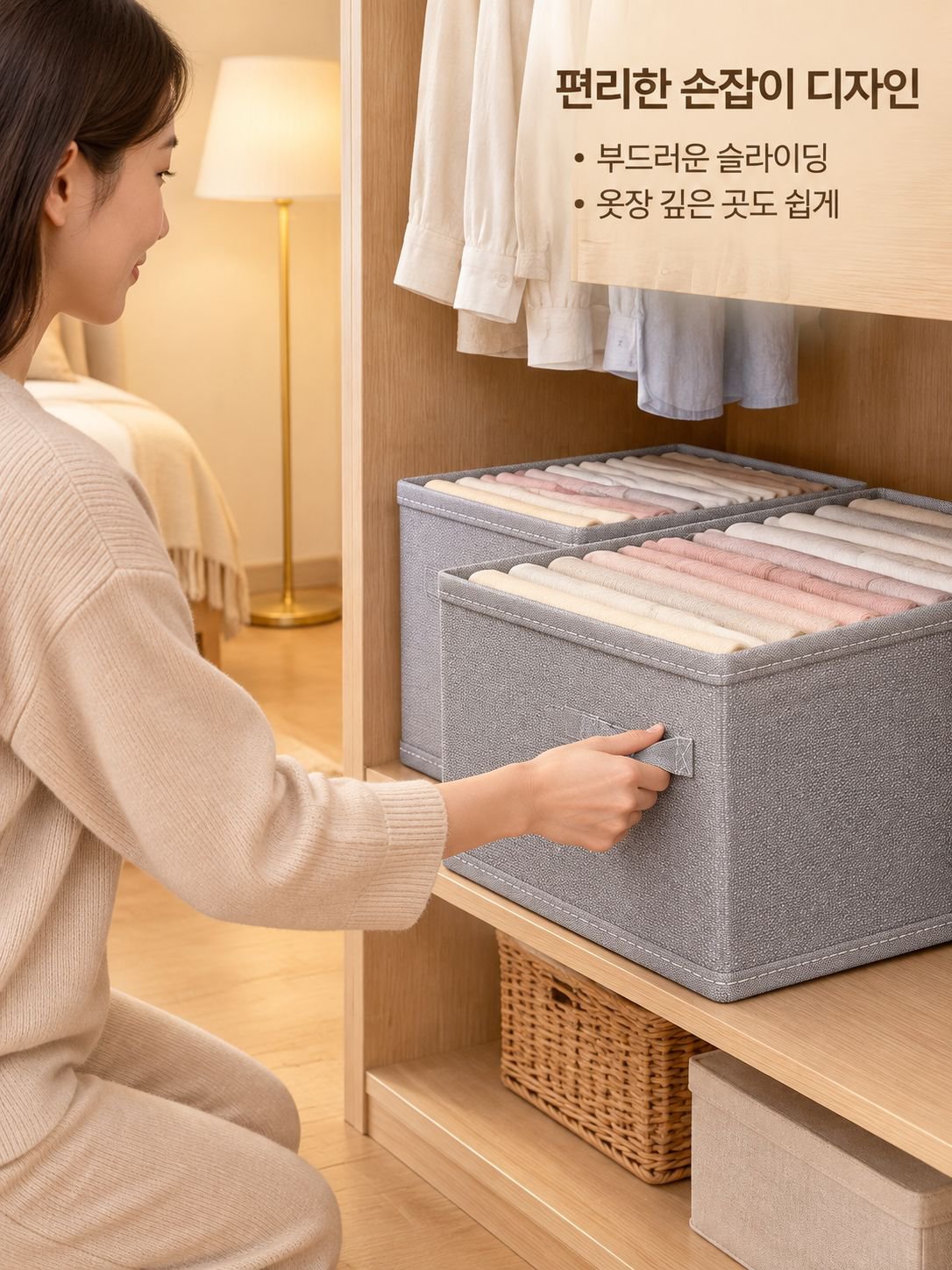 접이식 두꺼운 수납함