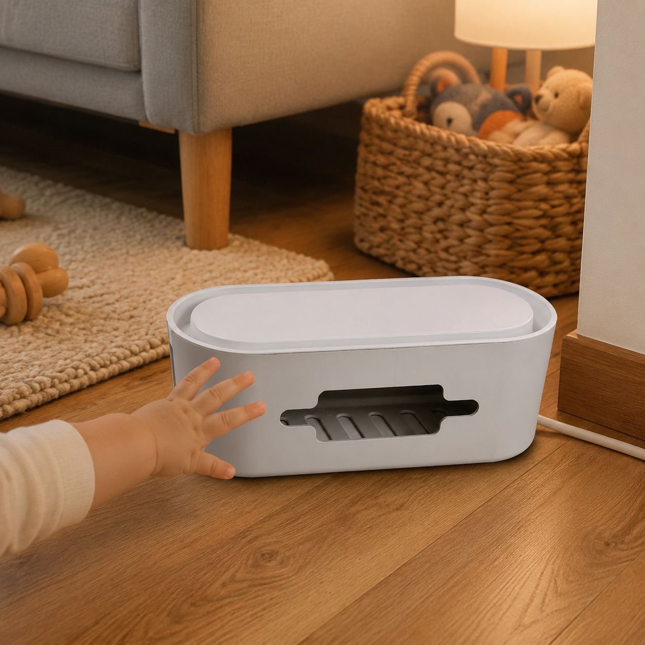 ABS Safe Power Strip Extension Cable Storage Box