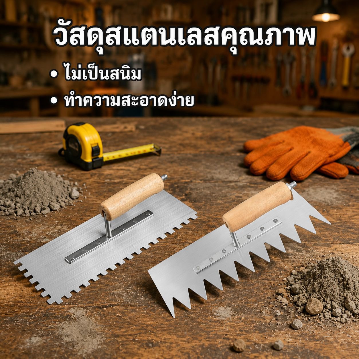 เครื่องฉาบผนังสแตนเลสสำหรับงานก่อสร้าง