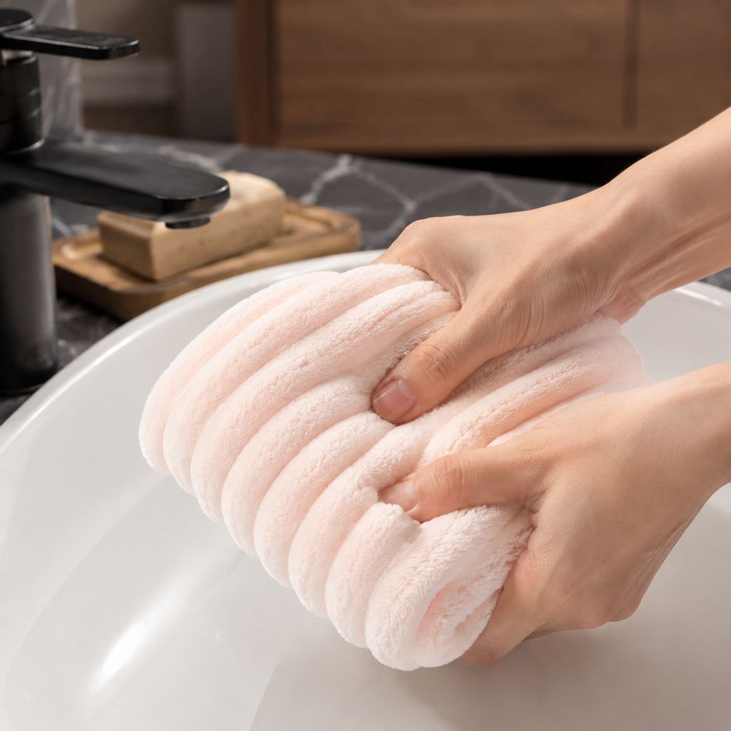 Home Thick Coral Fleece Absorbent Towel - No Shedding
