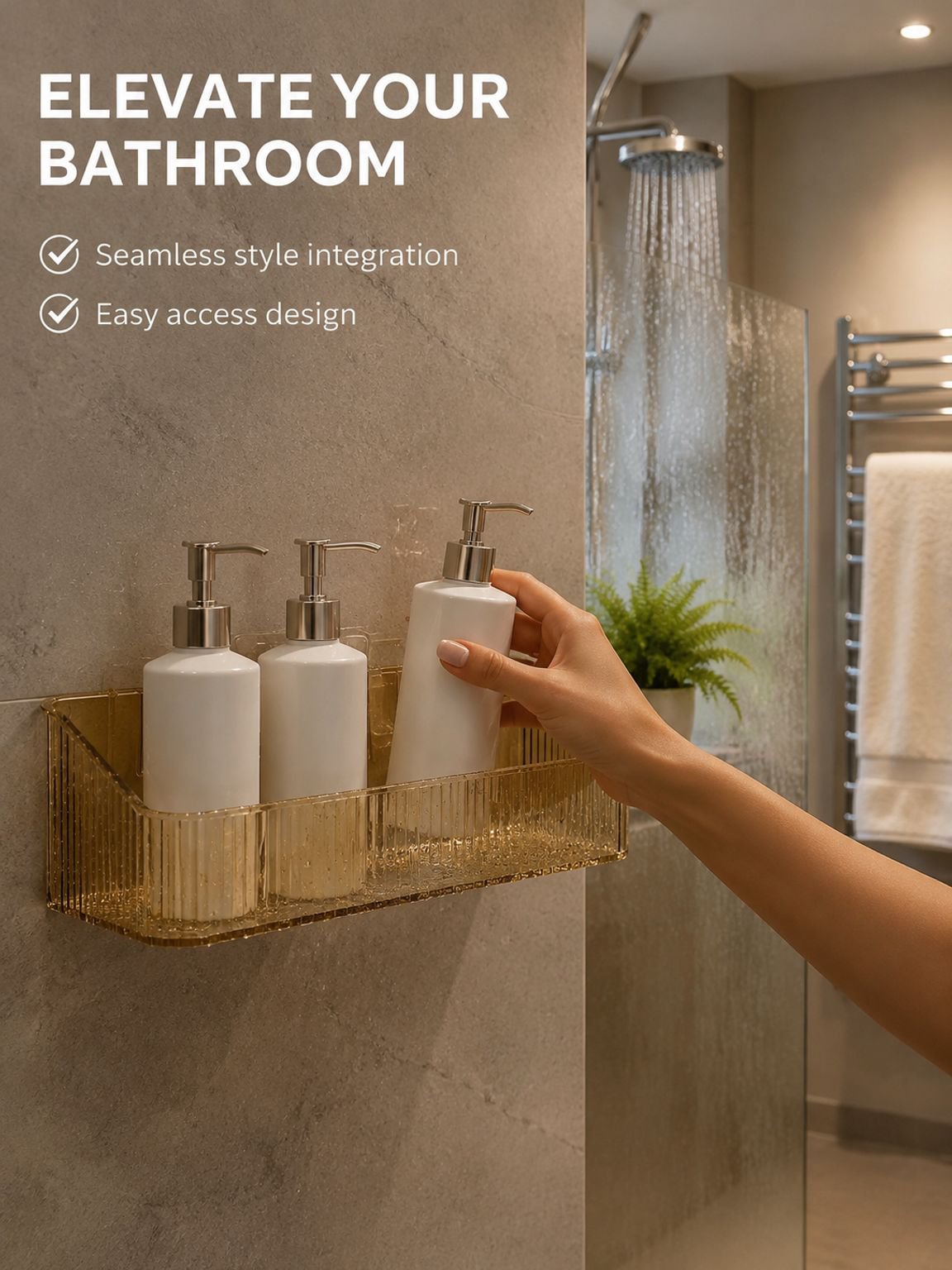 Transparent Drainage Multi-Functional Bathroom Storage Box