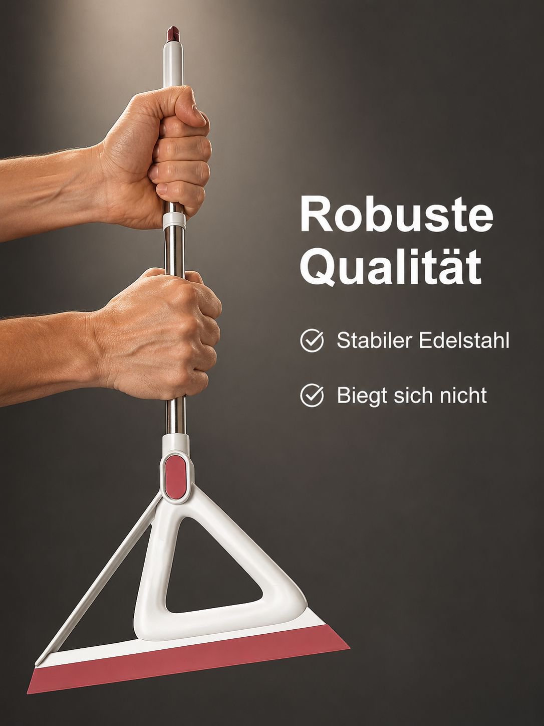 Flexibler Bodenwischer für schwer erreichbare Stellen