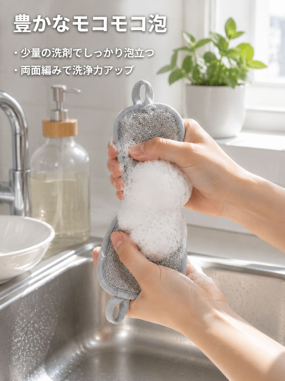 八字銀線多色無傷鍋食器洗い神器