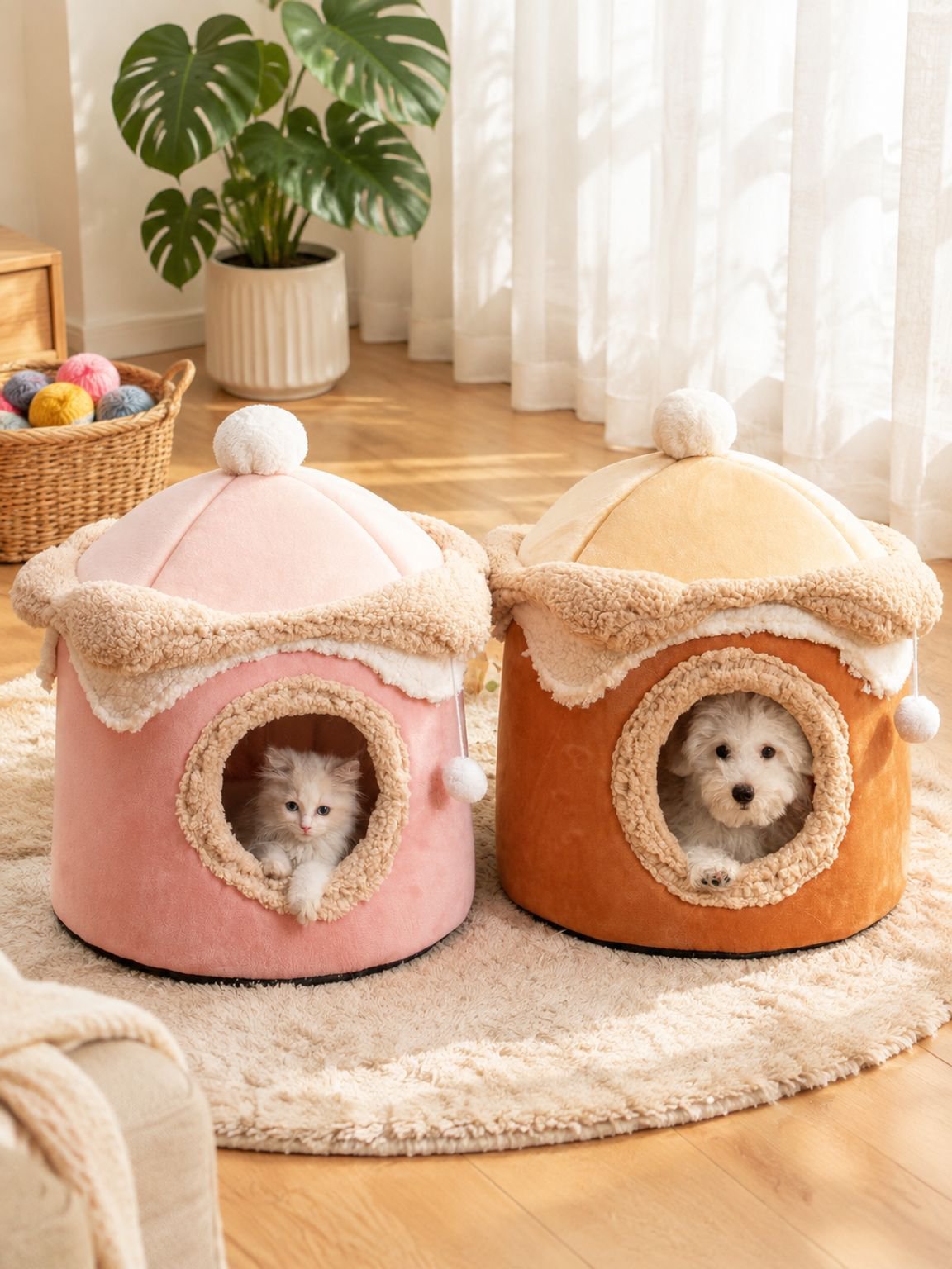 Casa de Mascotas en Forma de Helado
