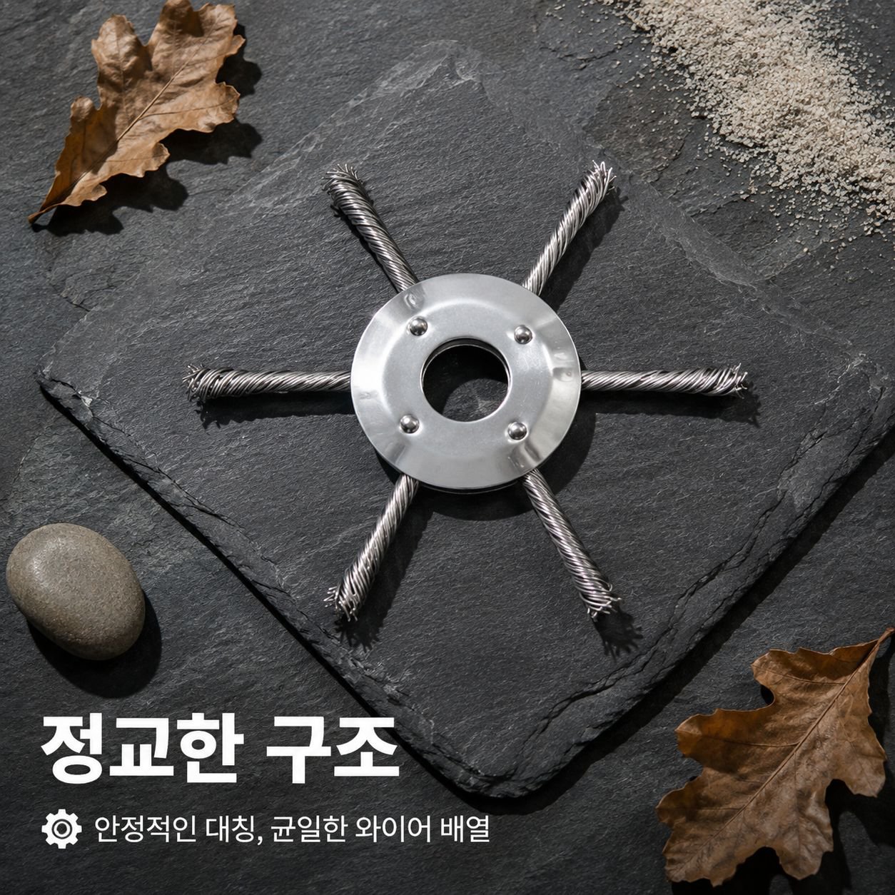잔디깎이용 특수 강철 와이어 브러시 헤드