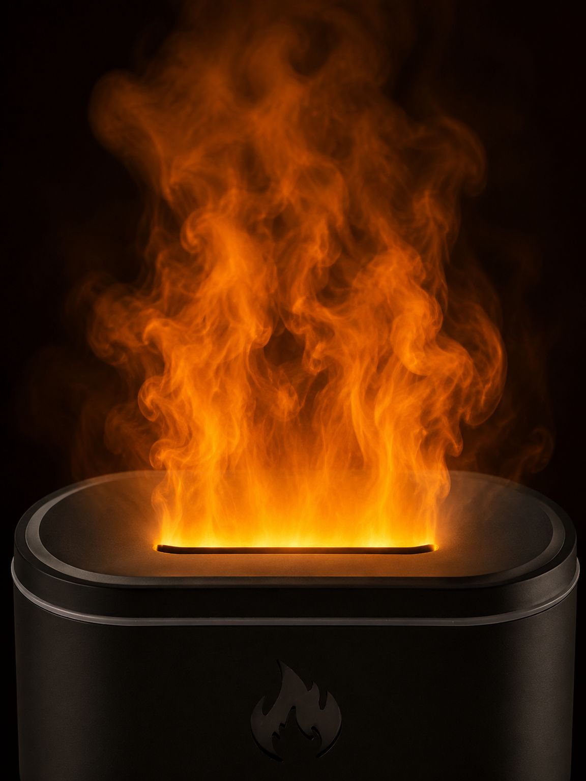 New Colorful Simulation Flame Aroma Diffuser USB Plug-in Home Desktop Ambient Night Light Atomizing 