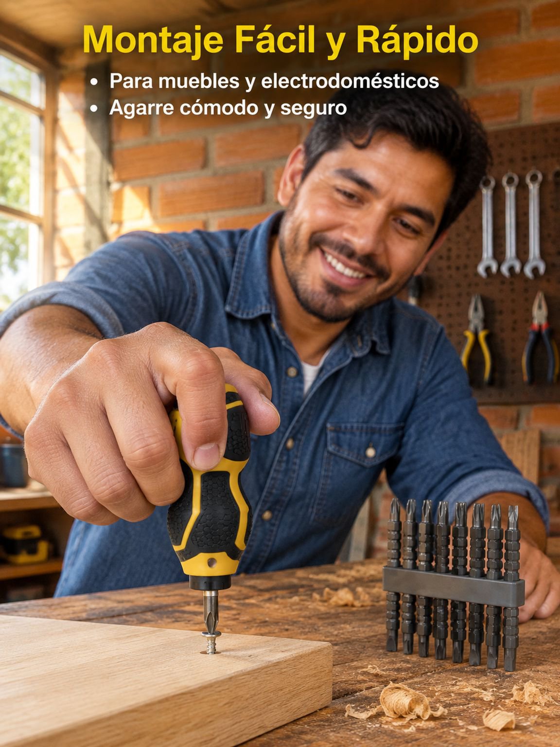 Juego de destornilladores de carraca multifuncionales