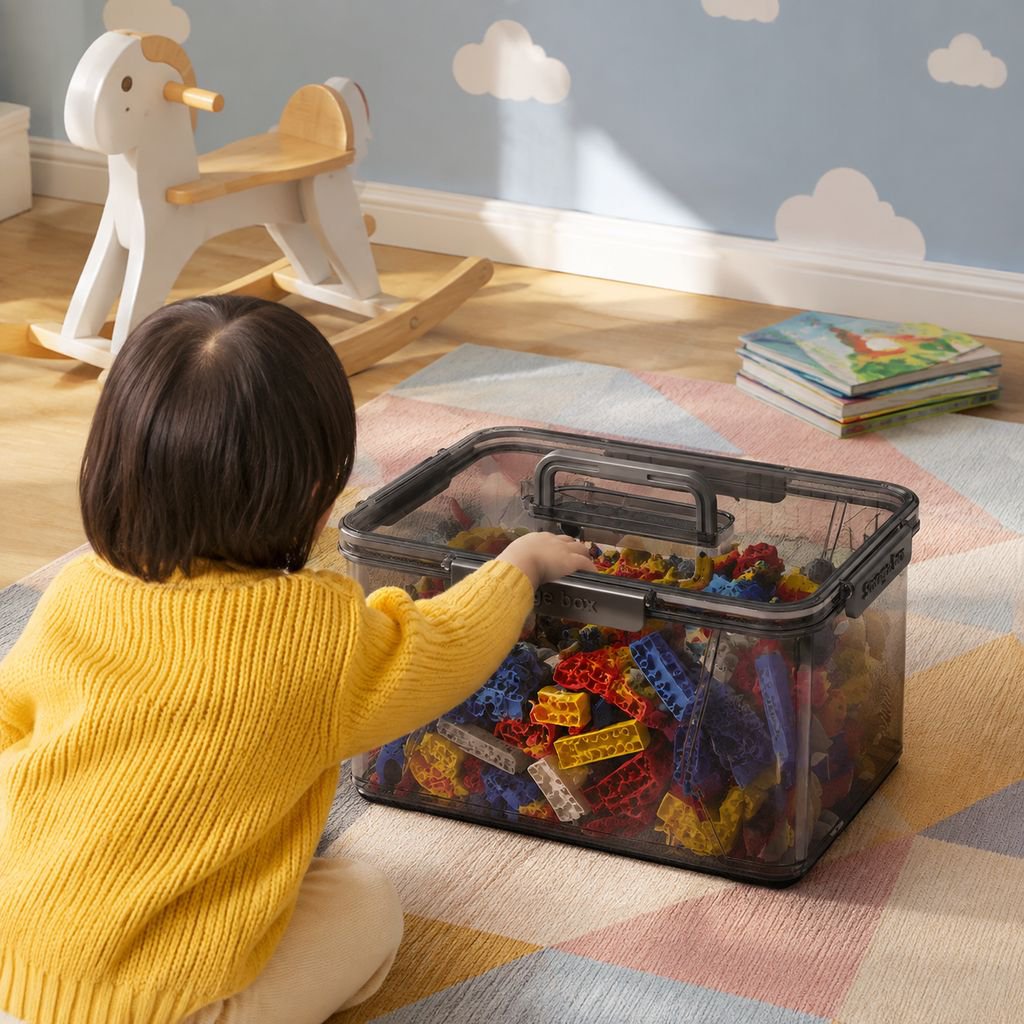 Portable Airtight Toy & Miscellaneous Storage Bin