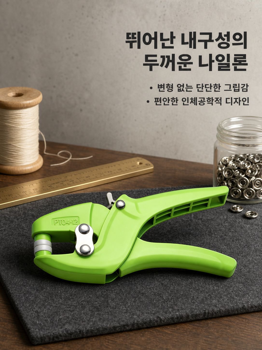 심리스 히든버클 도톰 나일론 오발집게