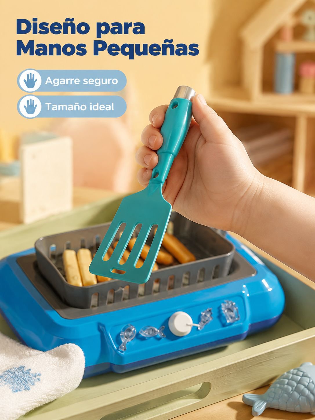 Juego de cocina en miniatura para niños