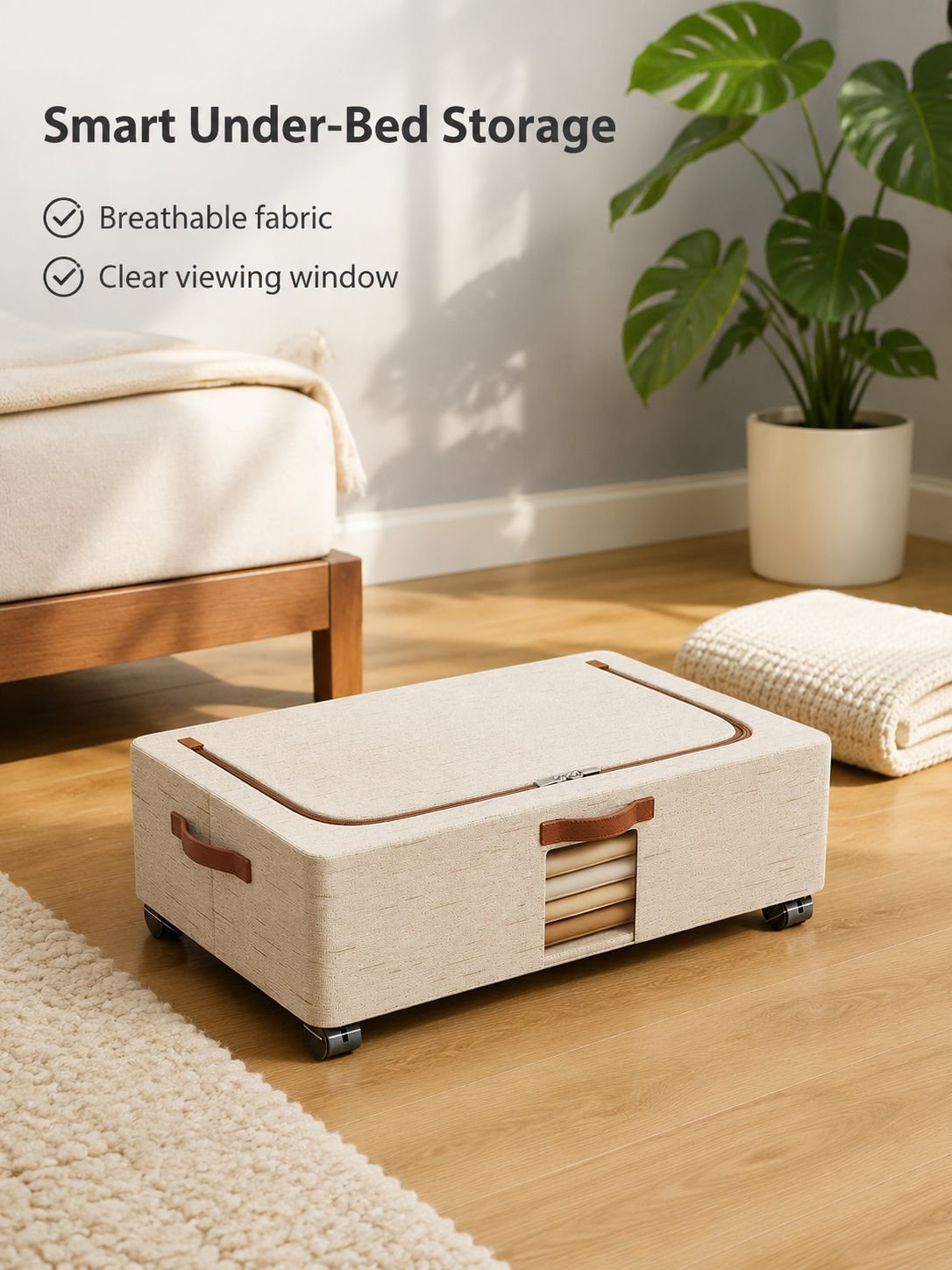 Under-Bed Storage Box with Wheels