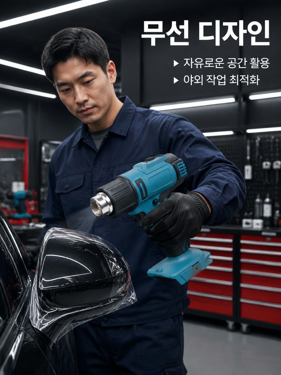 무선 충전 리튬 이온 열풍기