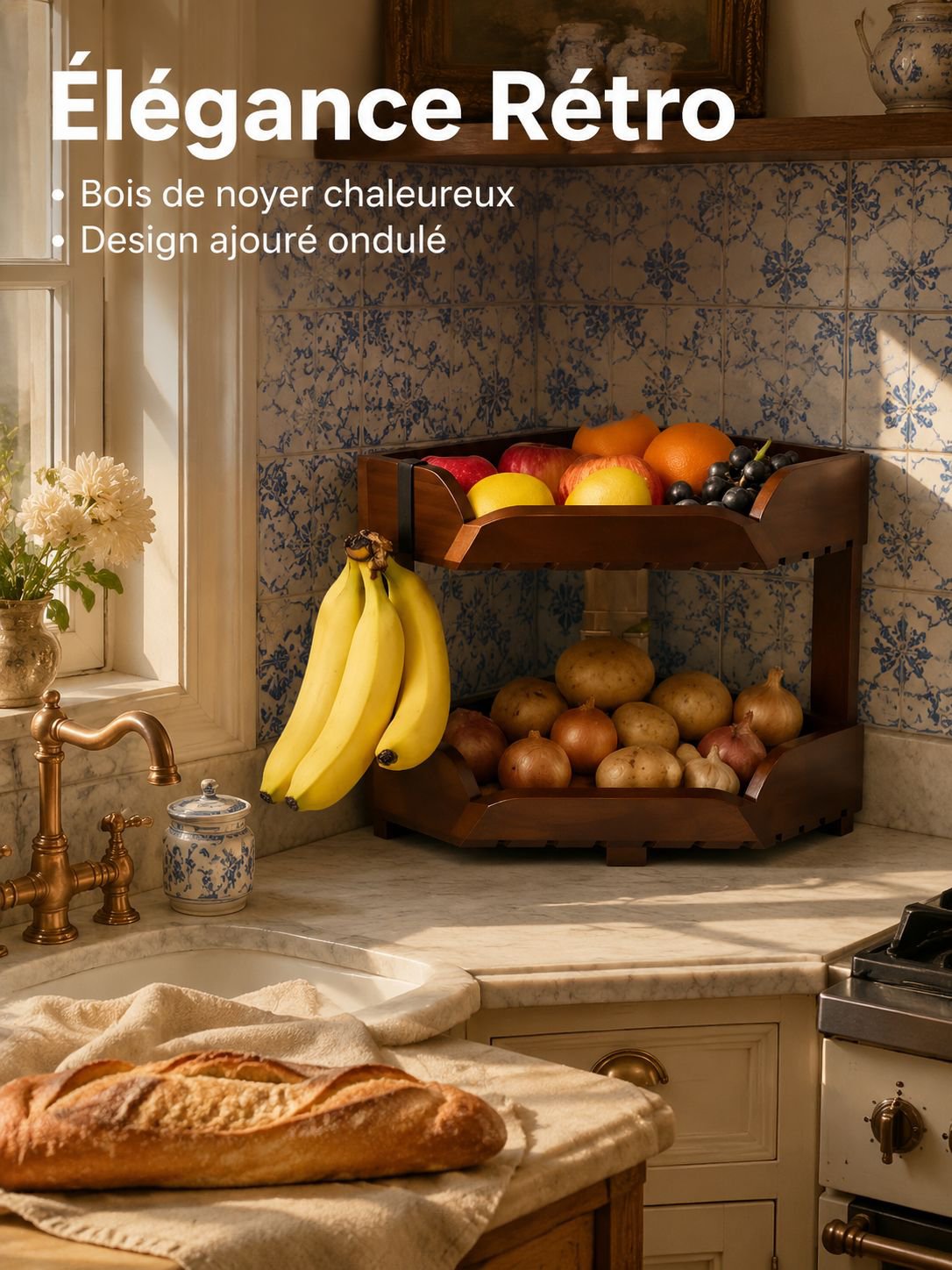 Étagère de rangement pour collations dans une cuisine