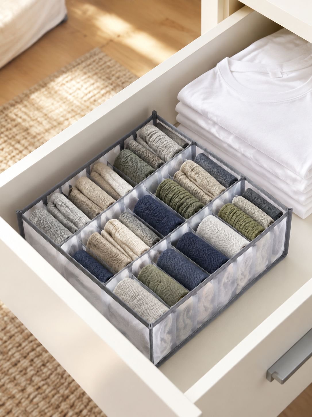 Schubladen-Organizer für Socken, BHs und Slips aus robustem Material