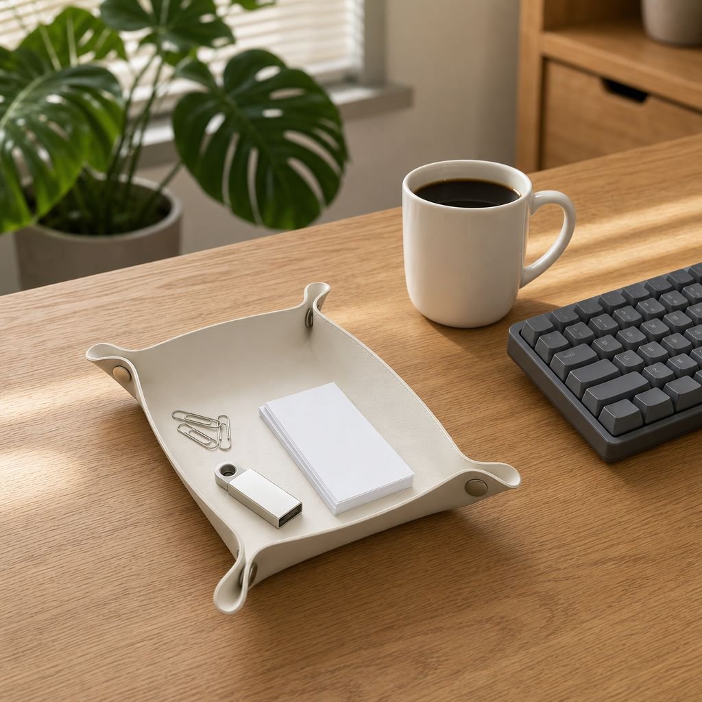 Multi-functional PU Leather Storage Box