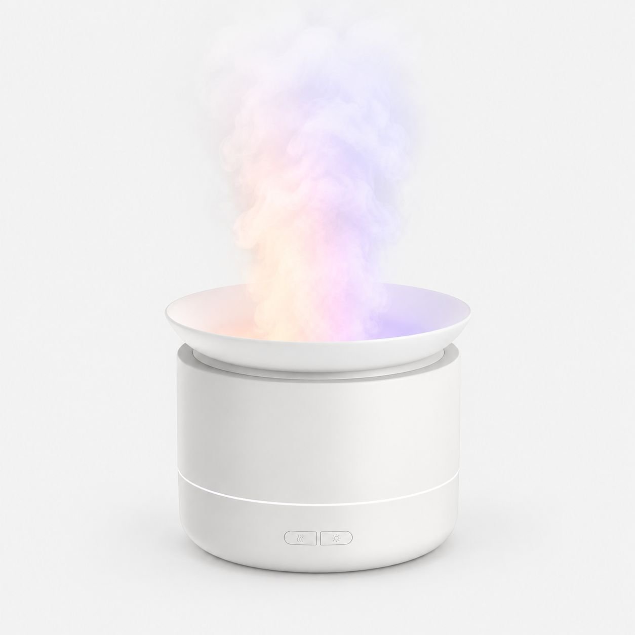 2025年新発売！家庭用のカラフルな霧が出るアロマディフューザー。デスクトップの雰囲気を演出するライトと雲の海風加湿器付き。
