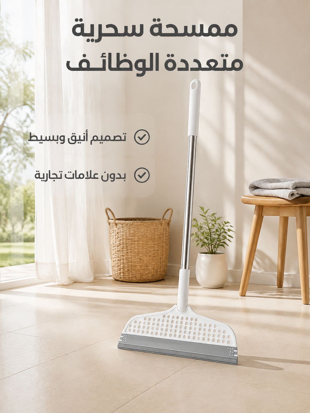 مكنسة متعددة الوظائف لتنظيف بقع الماء