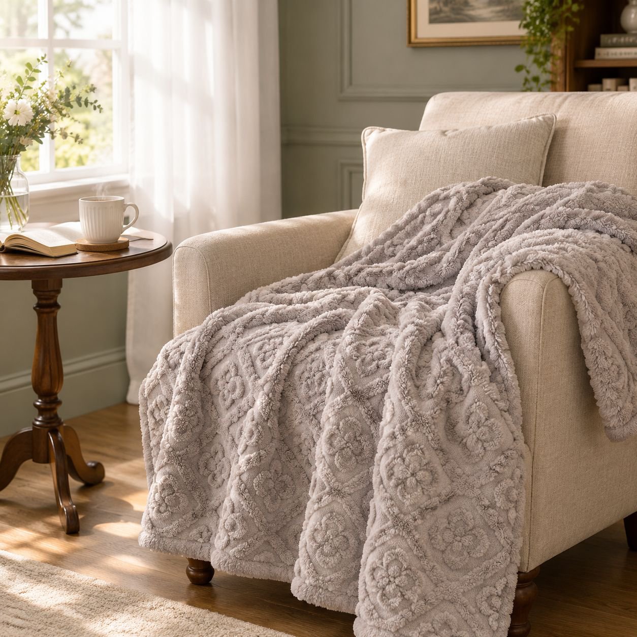 Velvet Thickened Coral Flannel Blanket Jacquard Cover Blanket