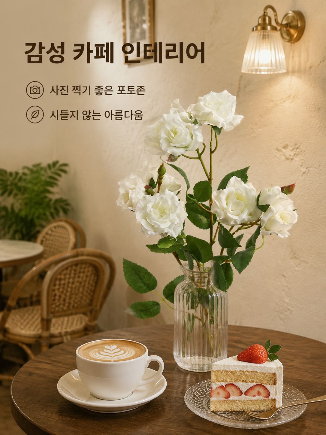 버블 로즈 조화
