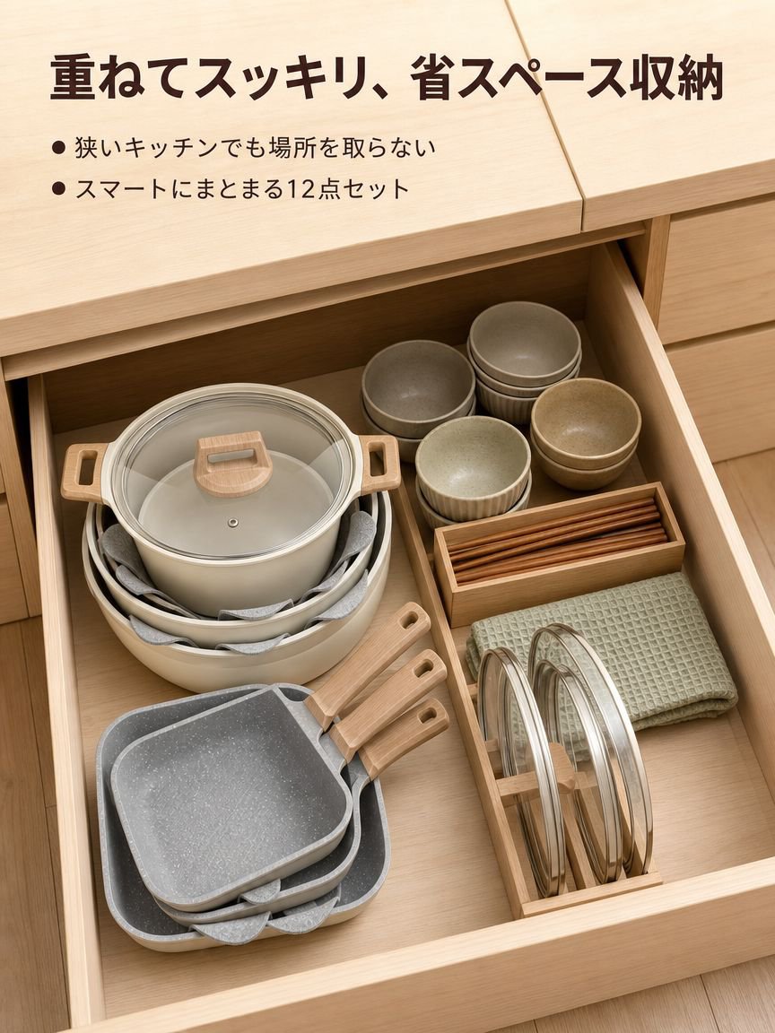 家庭用鍋12点セット