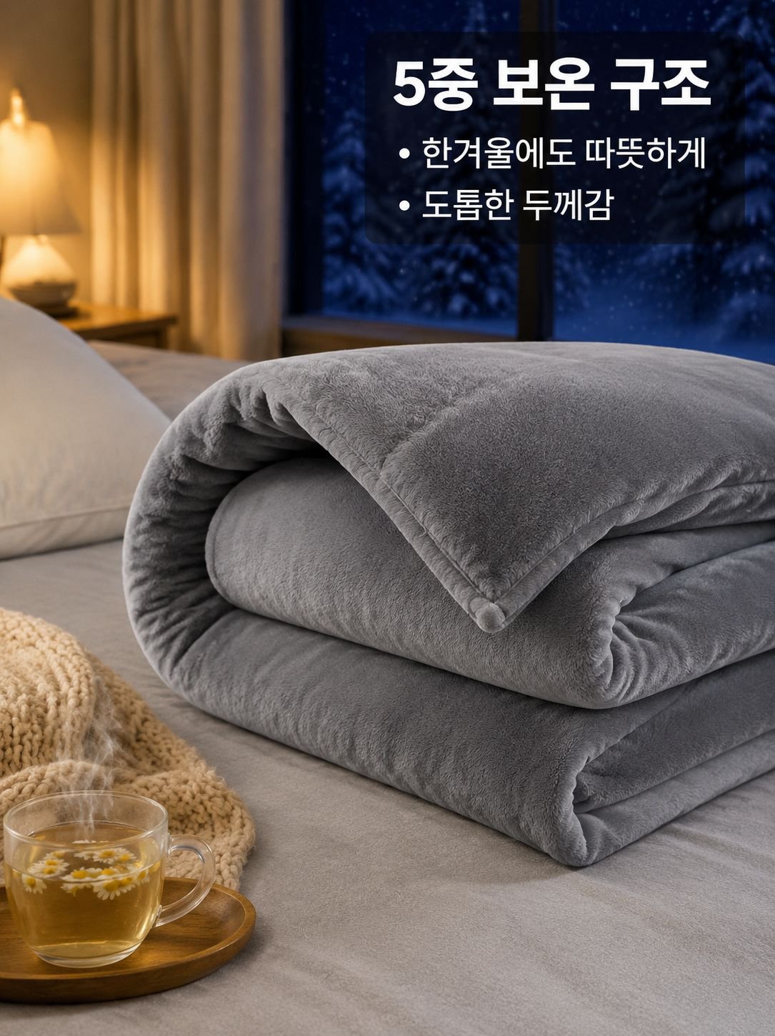 두꺼운 플란넬 퀼트