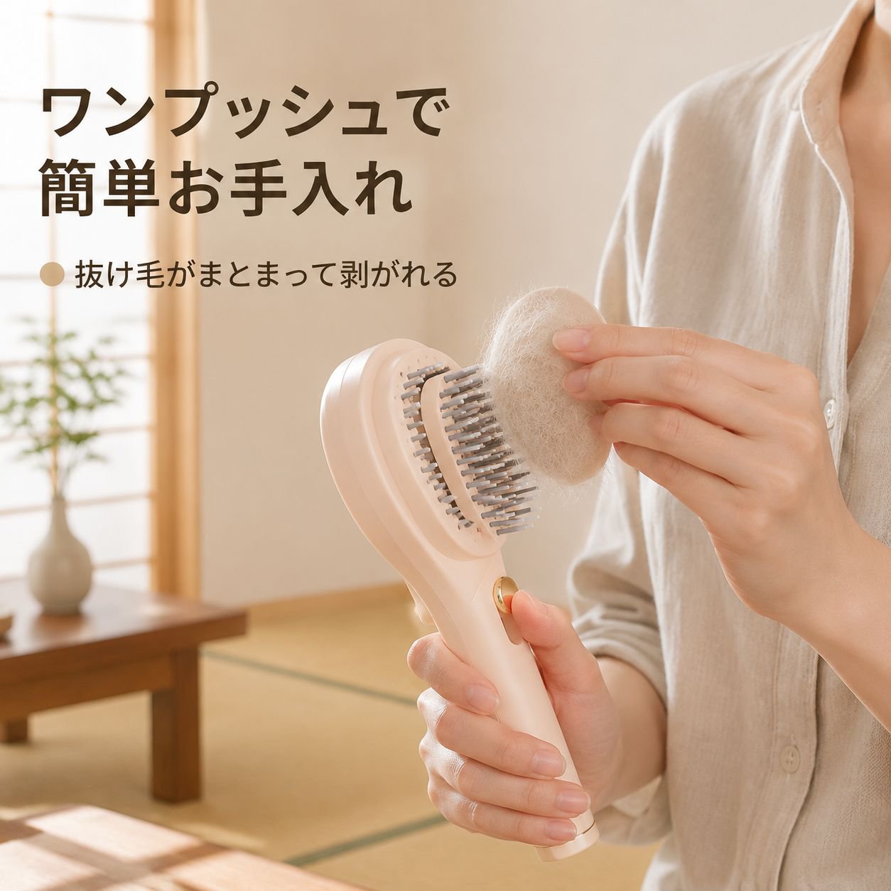 ワンクリックで脱毛できる伸縮式マジックコーム