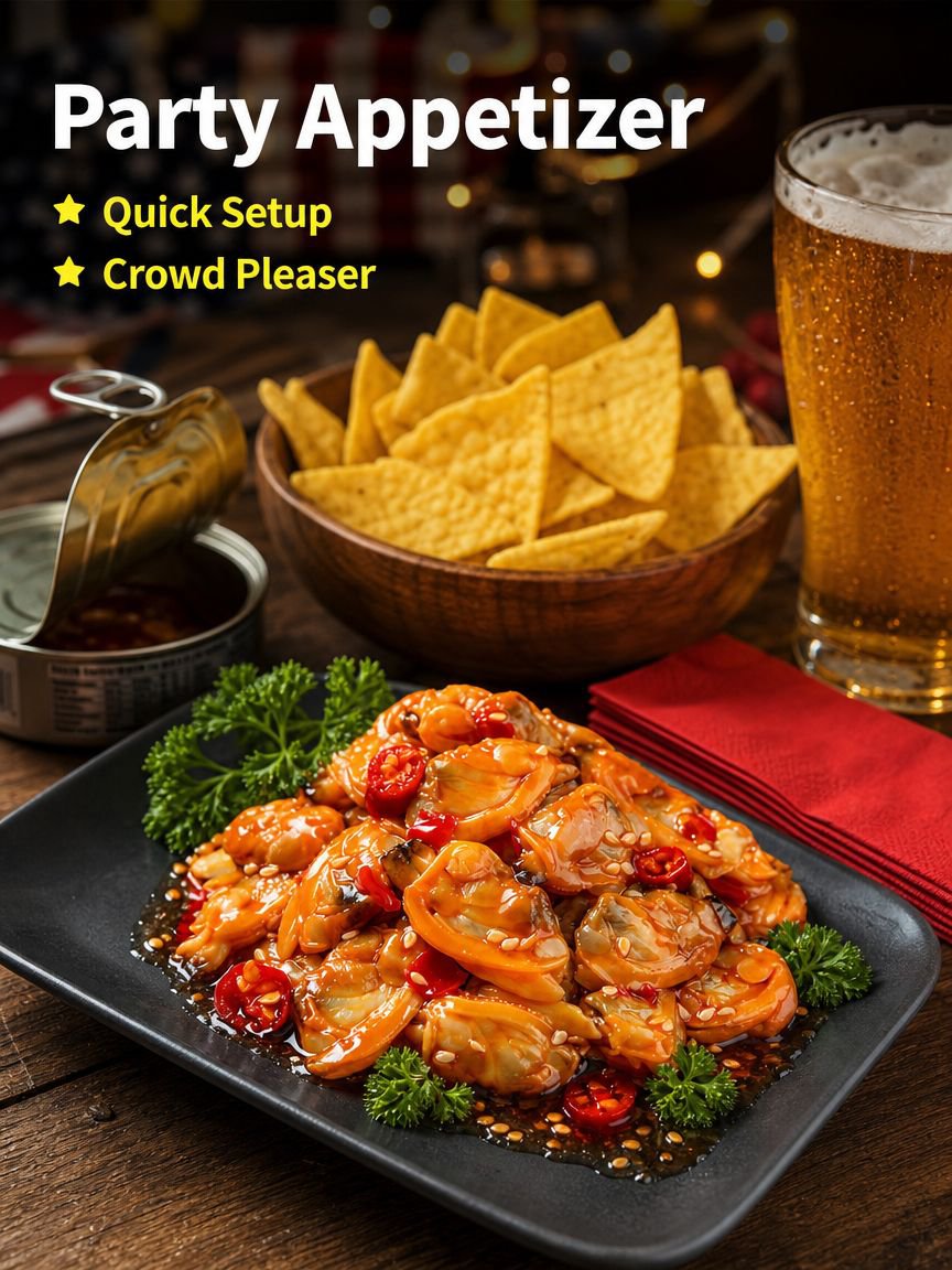 Spicy Garlic Scallop Meat Canned