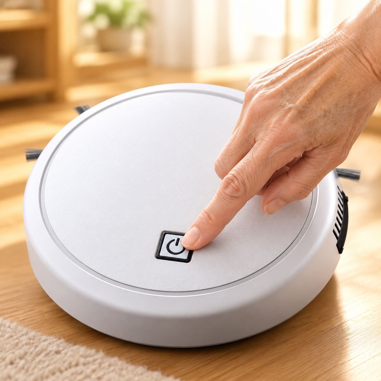家具の下を掃除する全自動ロボット