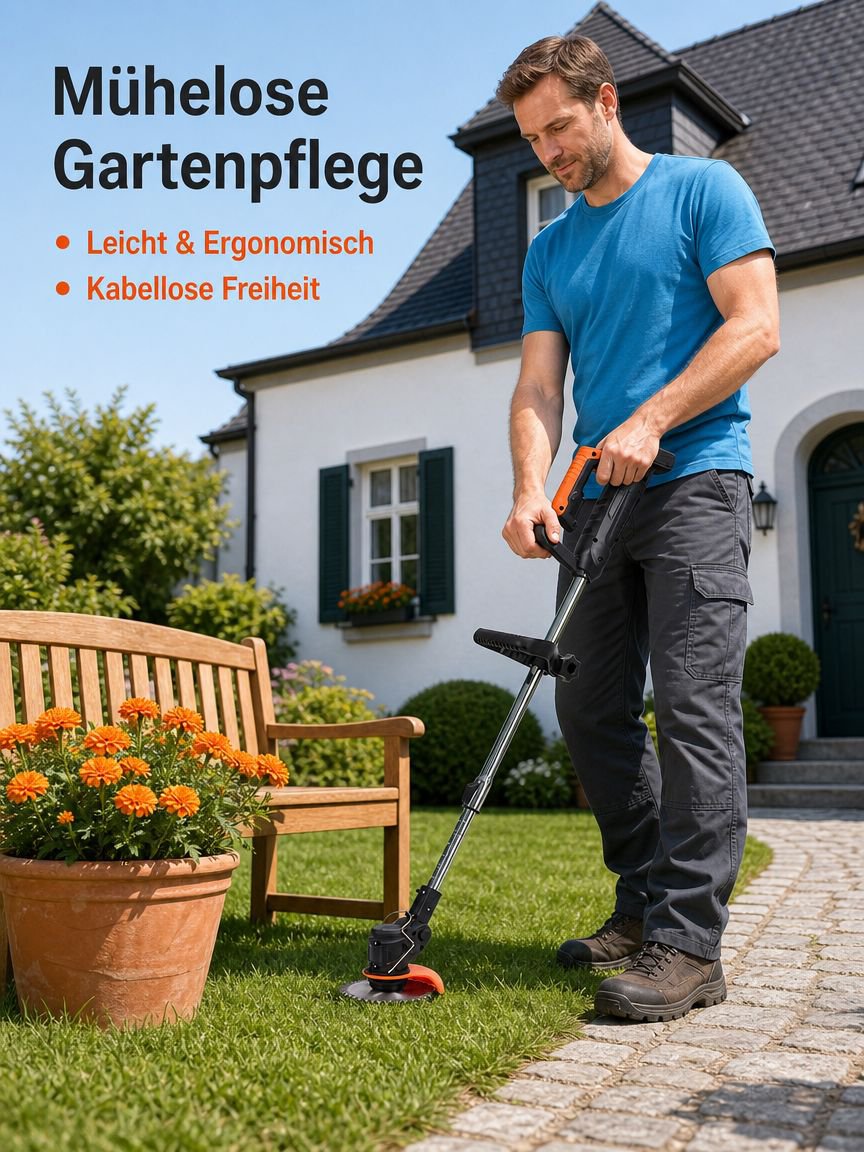 Leichter, faltbarer Rasenmäher