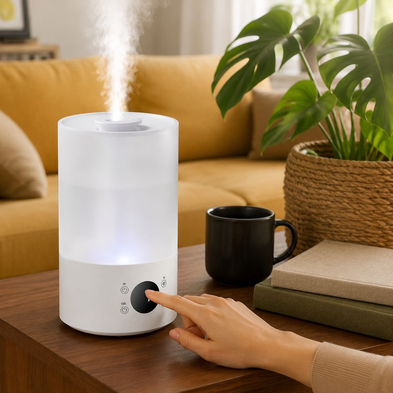 Humidificador de aire de escritorio, gran capacidad de 4L