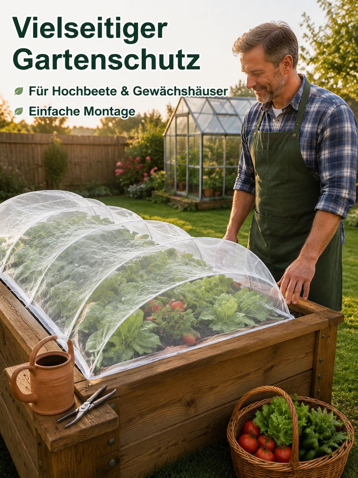 Insektensicheres Gewächshausnetz für Gemüsegärten, Gartenbau, Wärmeschutzgewächshäuser und Freilands