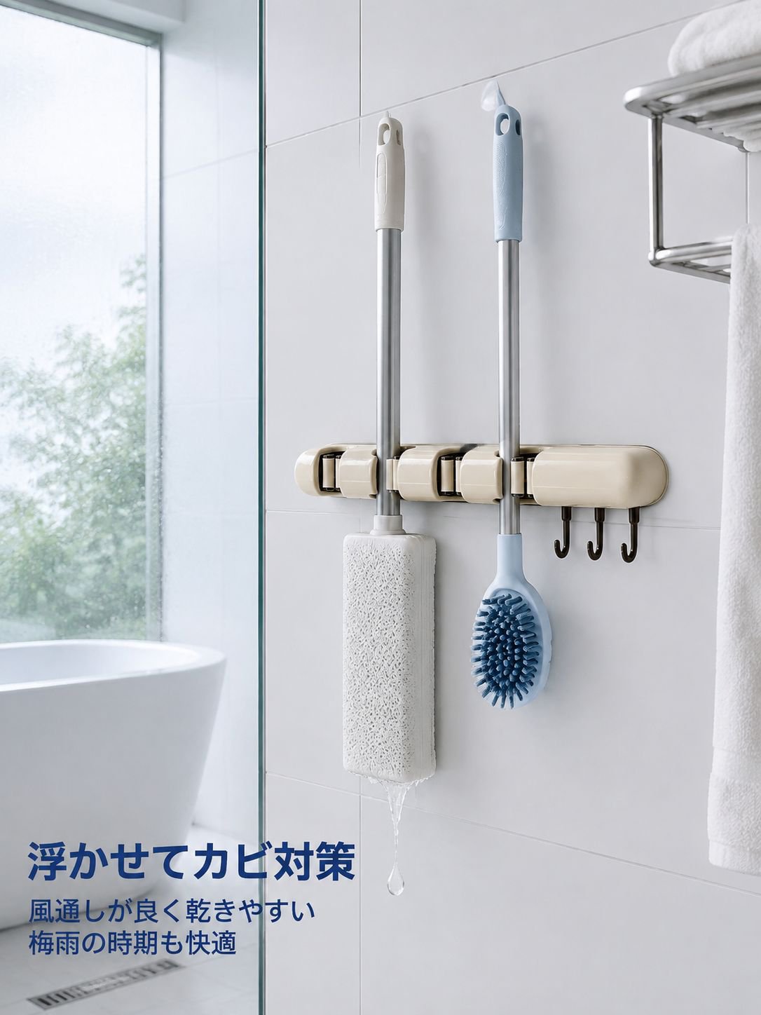 モップ収納ラック