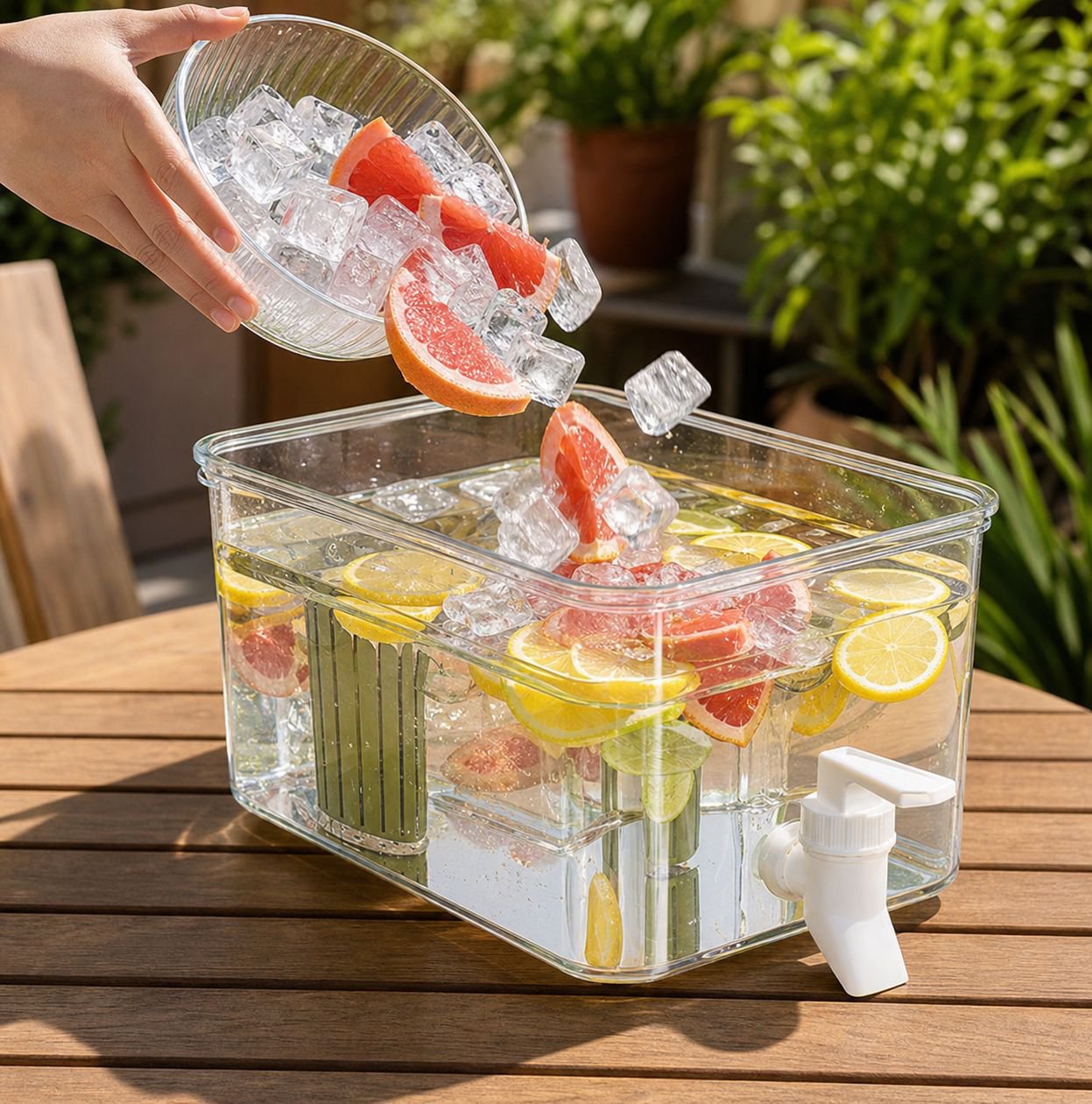 Easy pour cold water pitcher