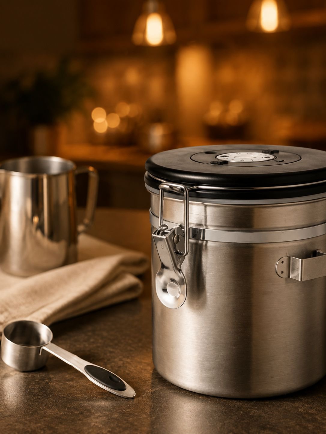 Boîte hermétique en acier inoxydable pour aliments secs