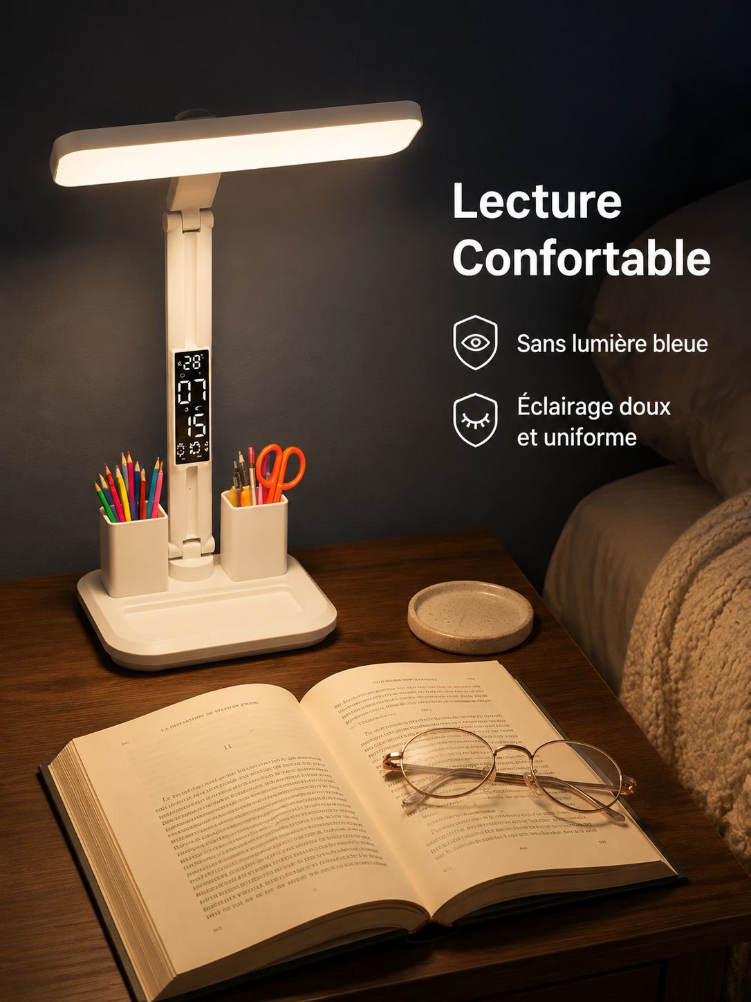 Petite lampe de chevet dédiée pour chambre