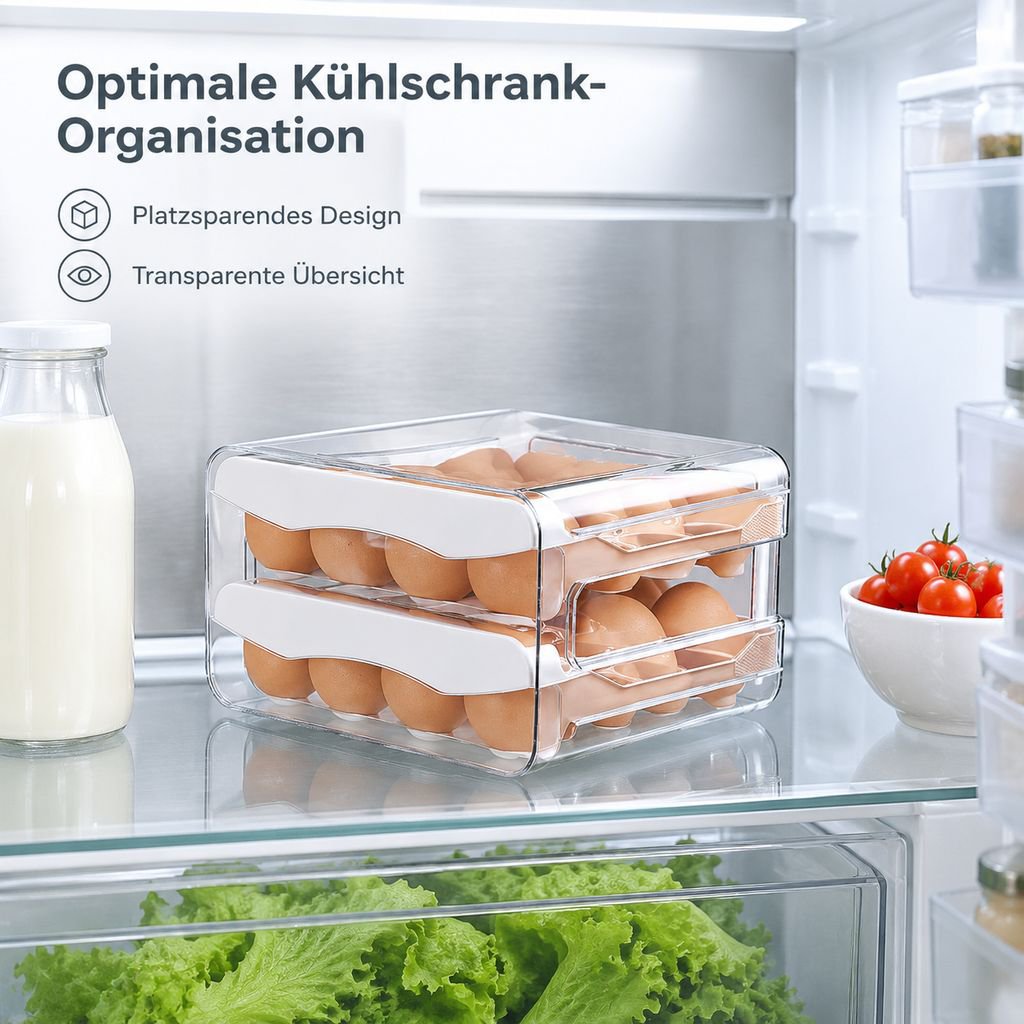 PET-Eierbox mit 32 Fächern