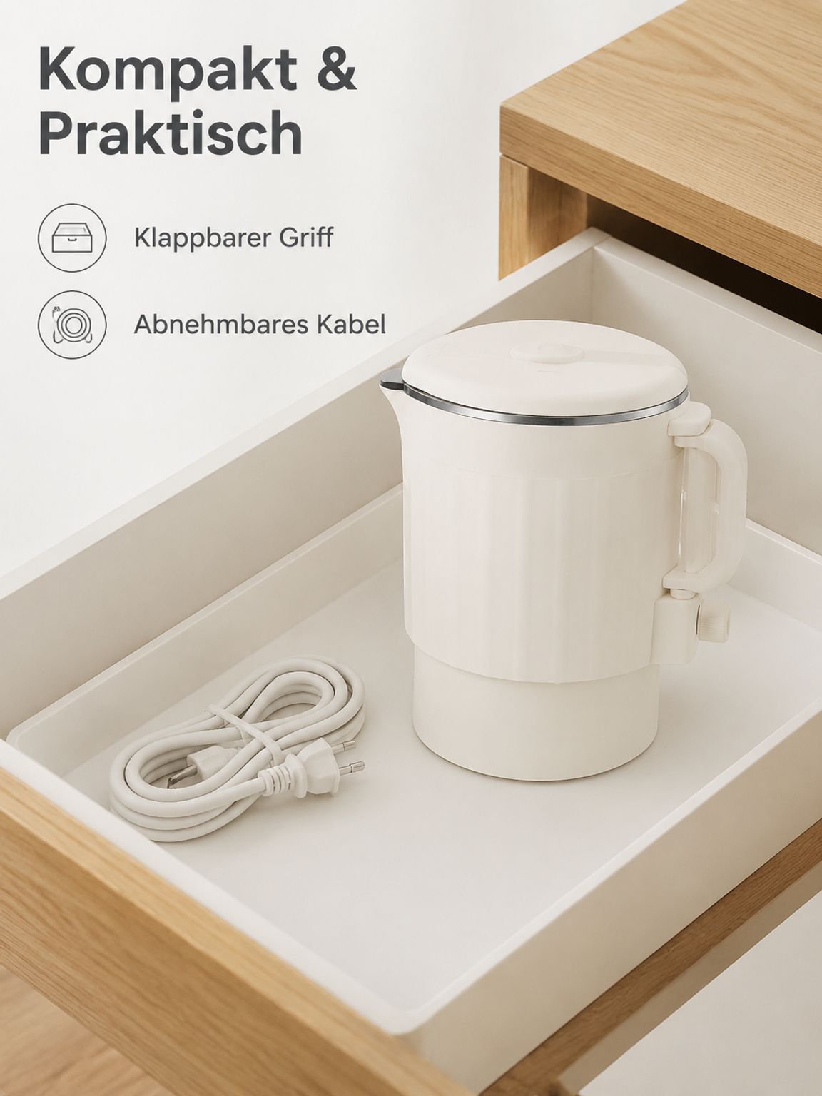 FBA Kerzenset mit faltbaren Kerzenschmelzöfen + abnehmbarem Netzkabel [Auslaufsichere Innenauskleidu