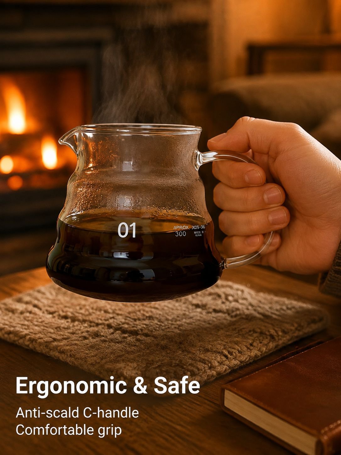 Borosilicate Glass Coffee Hand Drip Filter Cup