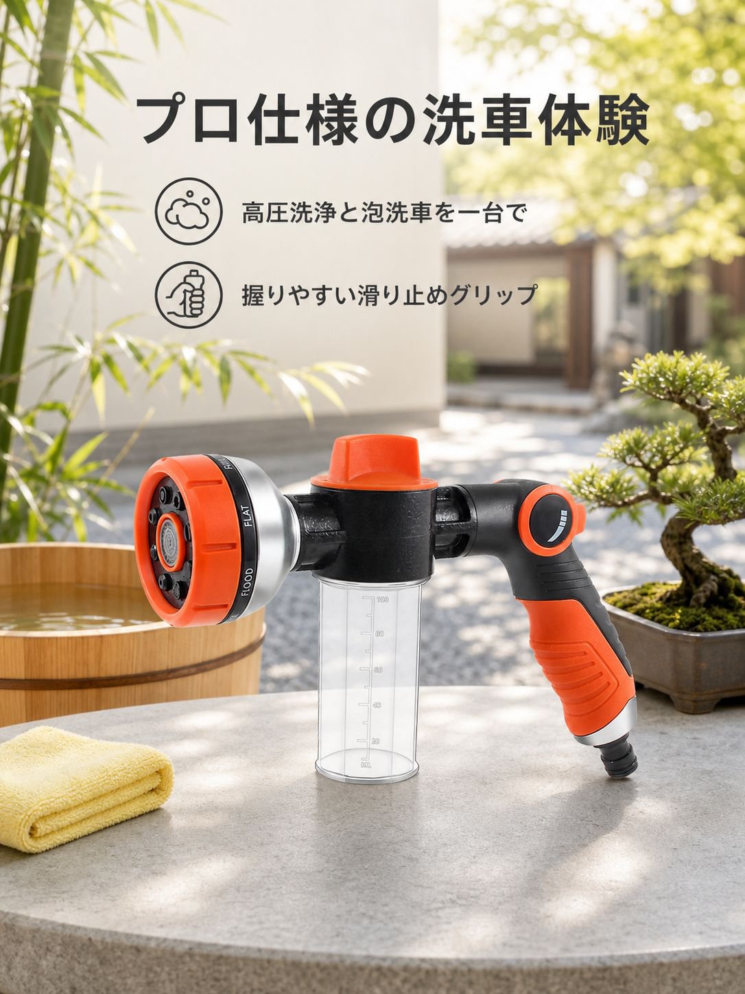 多機能高圧洗車ウォーターガン