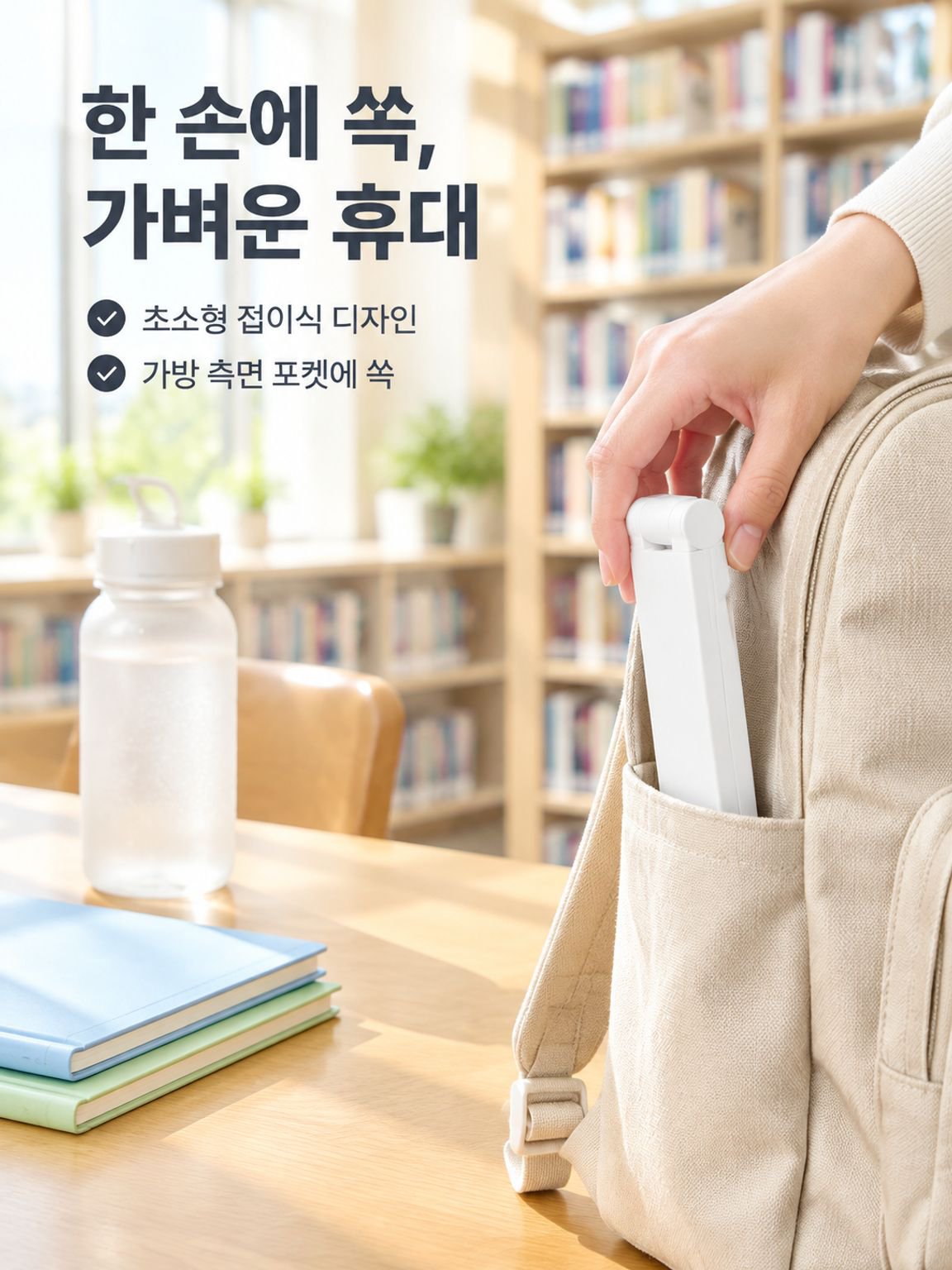 접이식 눈 보호 LED 무드등 침대 옆 독서등