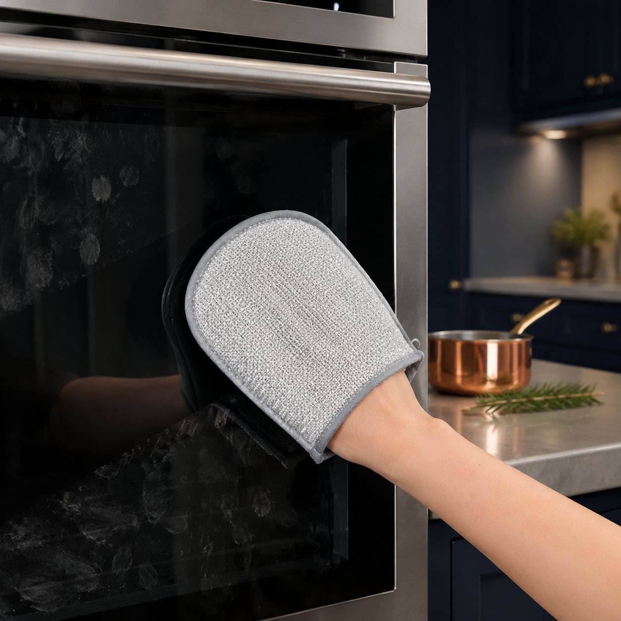 Kitchen cloth demonstrating anti-stain performance