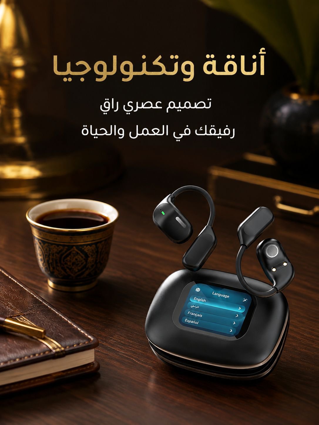 سهولة استخدام سماعة الترجمة الترفيهية
