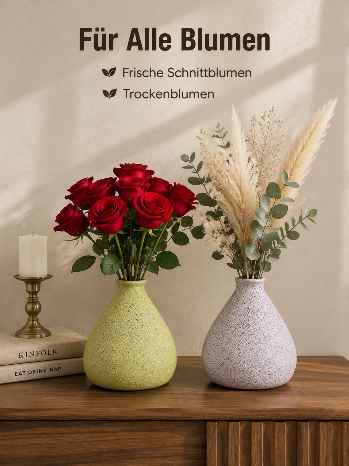 Vielseitige Keramikvase für Wasser